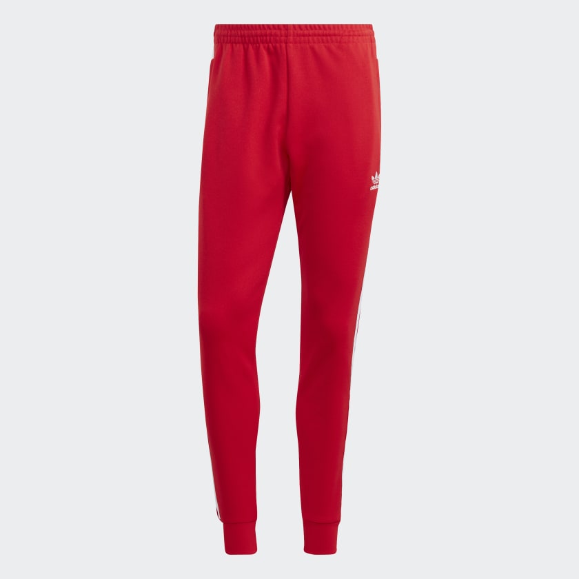 Для мужчин :: Одежда :: Спортивные штаны Adicolor Classics SST красные