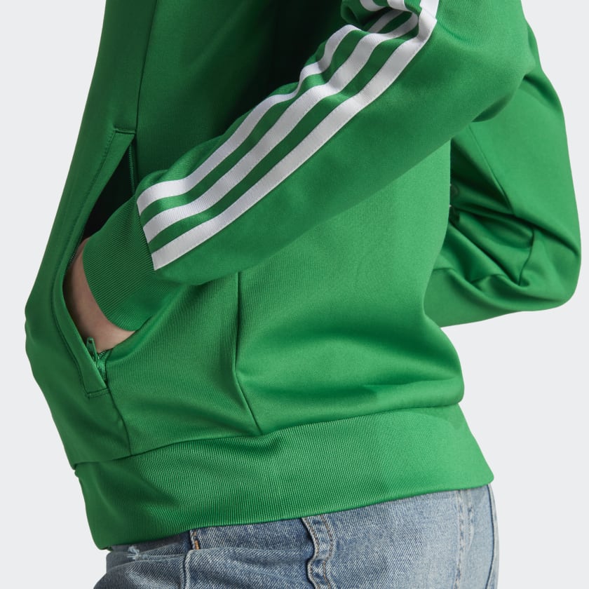 Для женщин :: Одежда :: Зеленая спортивная куртка Adicolor Classics SST