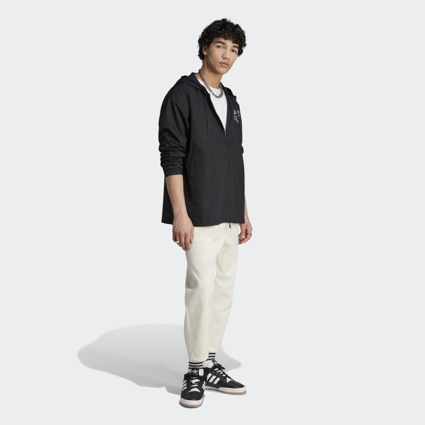 Для мужчин :: Одежда :: Черная спортивная куртка adidas RIFTA AAC