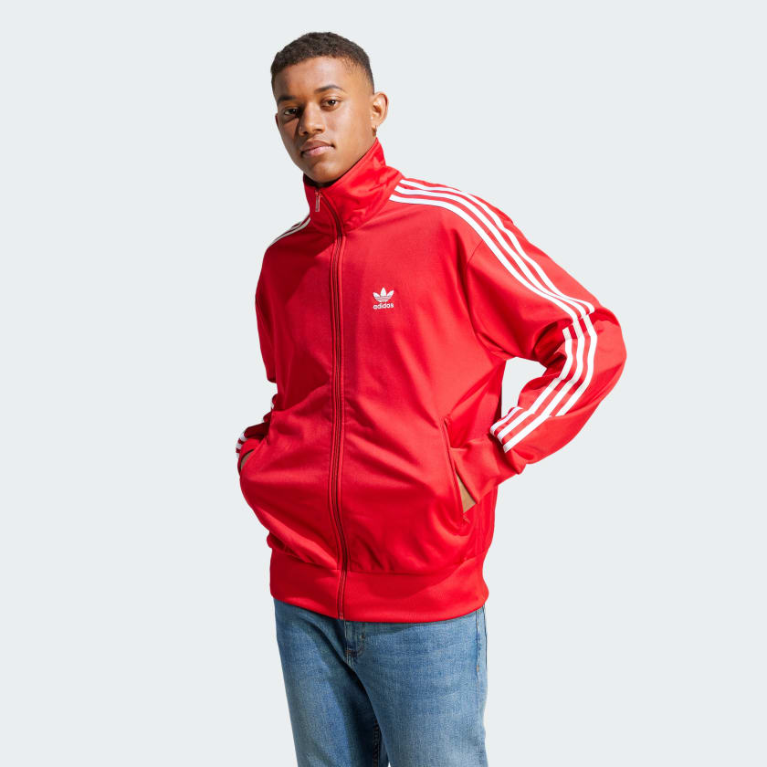 Adidas firebird red new arrivals