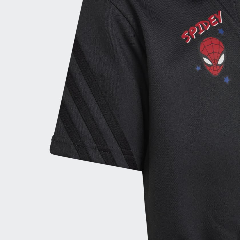 Для детей :: Одежда :: Серое боди adidas x Marvel's Spider-Man