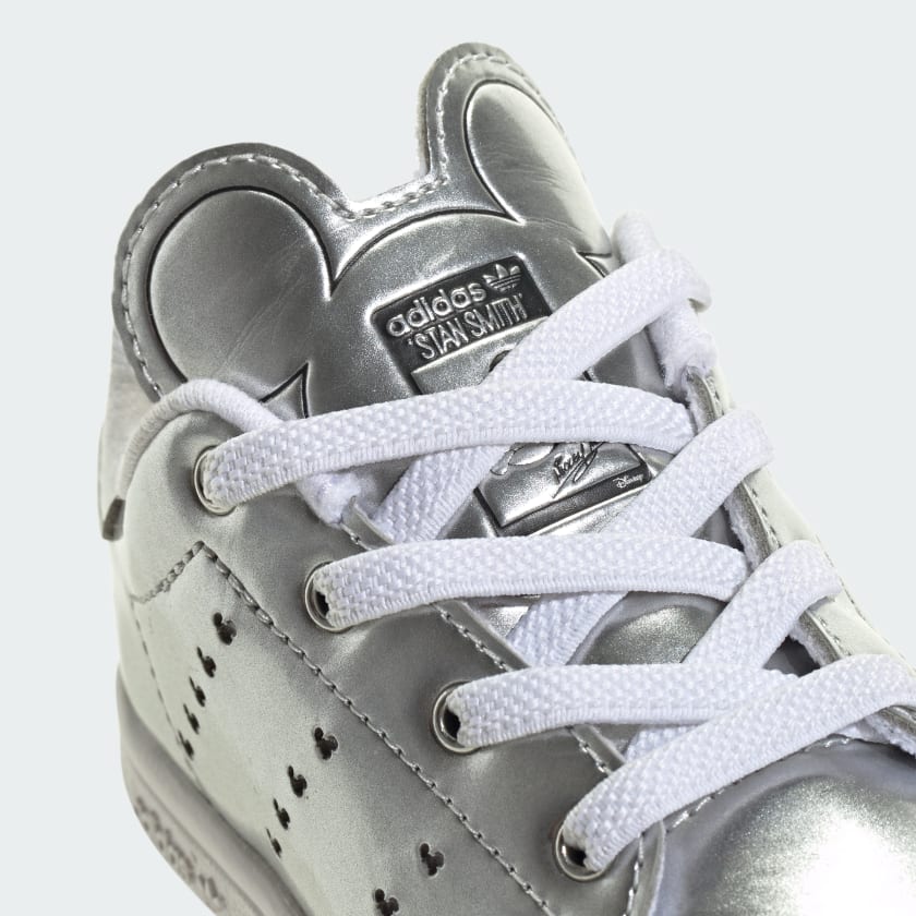 Stan smith metallic silver white shop